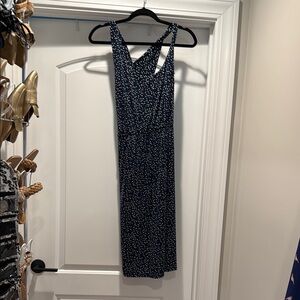 Elegant navy and White Women's Dress
